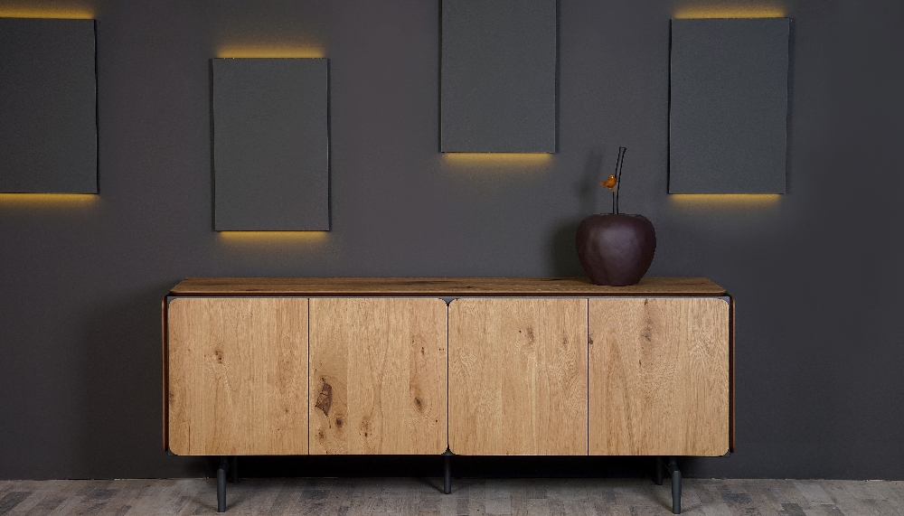 Ξύλινος και μεταλλικός μπουφές με ποιοτικά υλικά από το Adamopoulos Casa Ideale Αθήνα